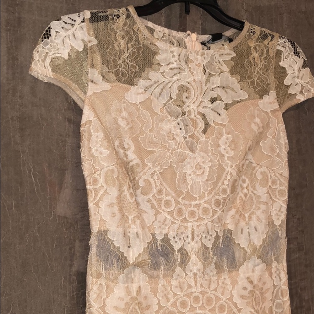 Forever21 woven taupe dress